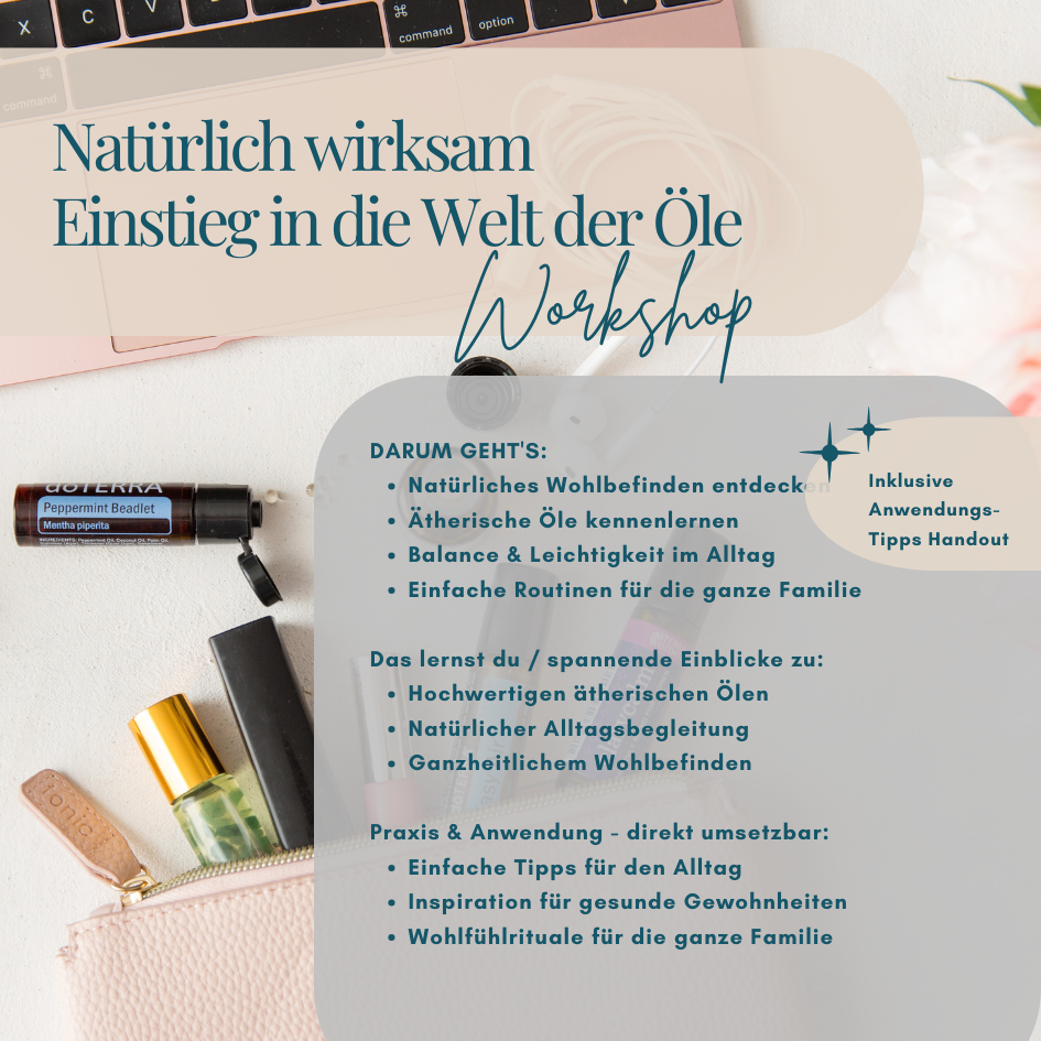 15.09. - 19:00 Uhr - Einstieg in die Welt der Öle