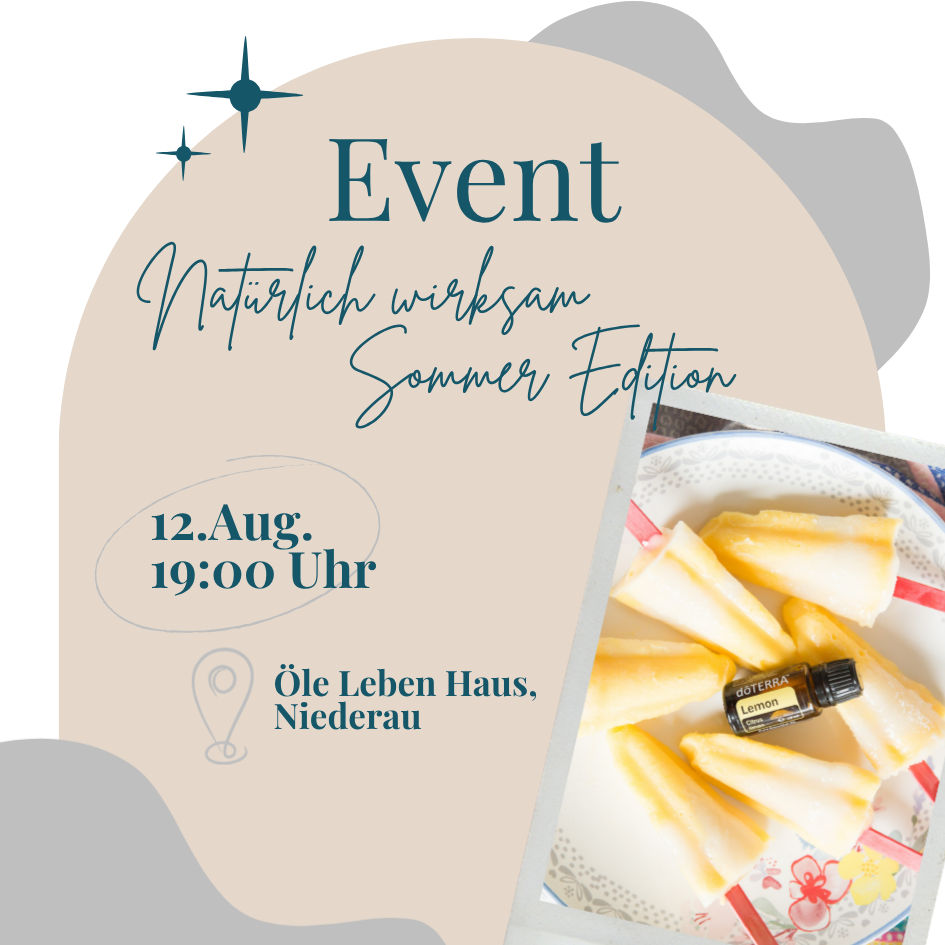 12.08. - 19:00 Uhr - Natürlich wirksam - entspannt und natürlich durch den Sommer